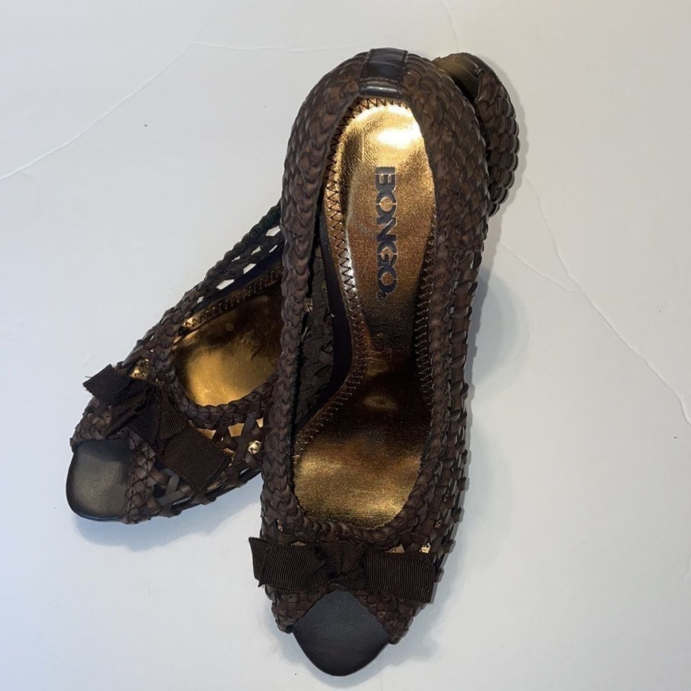 Bongo Breezy Women’s Woven Heeled Shoes Size 7